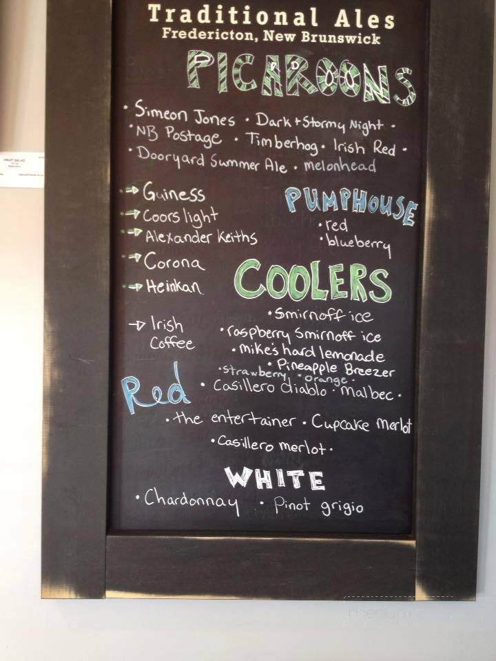 Creek Village Gallery & Cafe - Woodstock, NB menu_pic