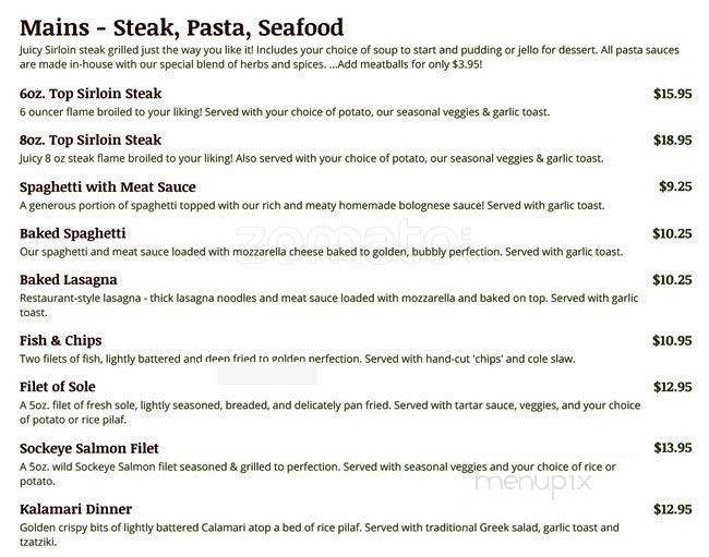 Sixth Street Grill - New Westminster, BC menu_pic