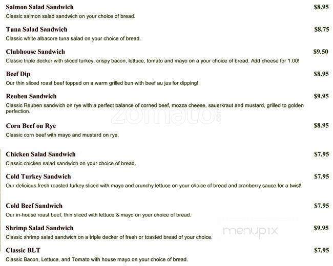 Sixth Street Grill - New Westminster, BC menu_pic