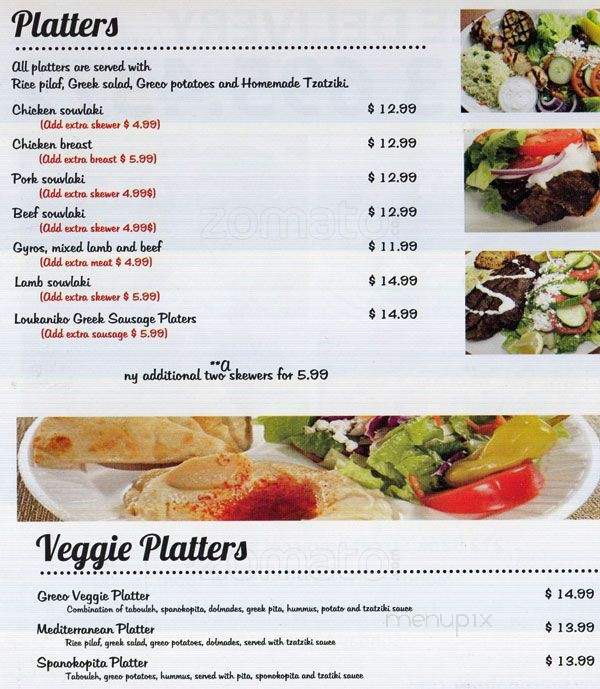 Greco on Bank - Ottawa, ON menu_pic