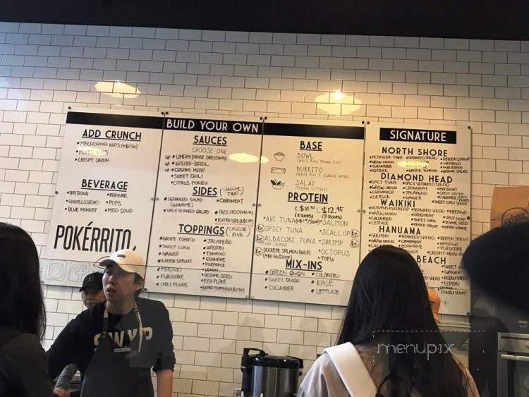 Pokerrito - Vancouver, BC menu_pic