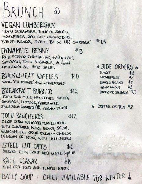 Lipstick & Dynamite - Toronto, ON menu_pic