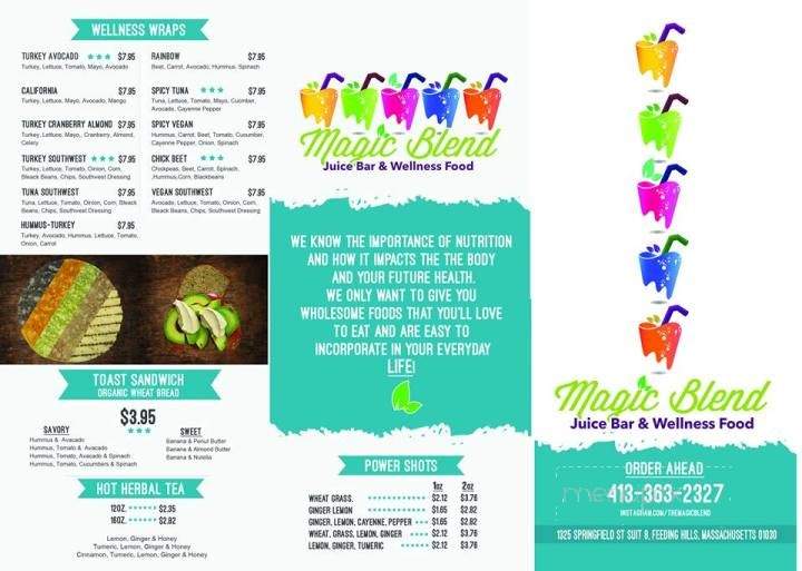 The Magic Blend - Agawam, MA menu_pic