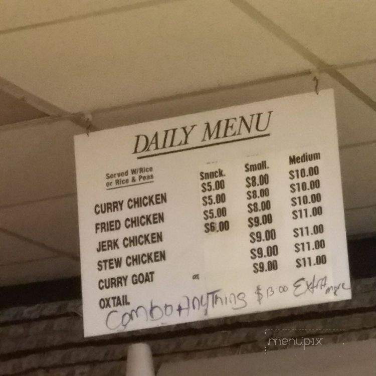 D&G Jamaican Restaurant - Springfield, MA menu_pic