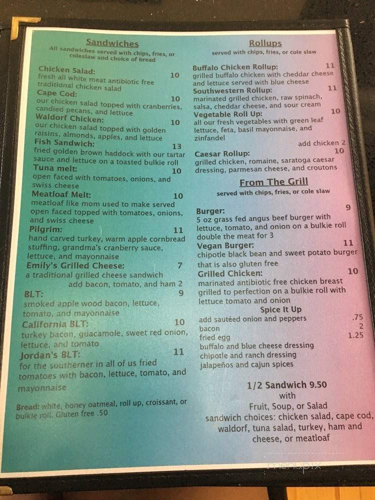 Will & Co Cafe - Plymouth, MA menu_pic