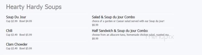 Hardy's Pub & Restaurant - West Bridgewater, MA menu_pic