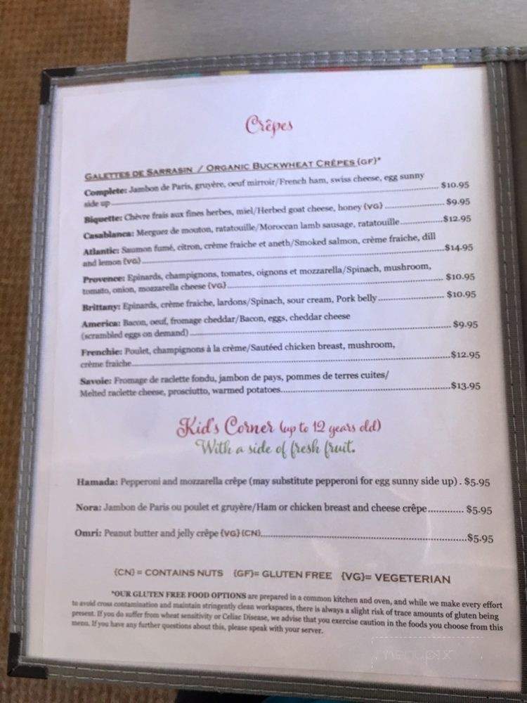Crepe Cod - Falmouth, MA menu_pic