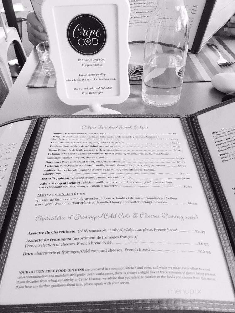 Crepe Cod - Falmouth, MA menu_pic