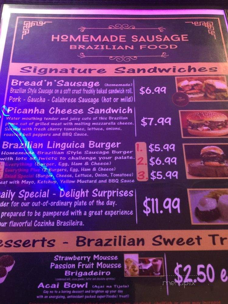 Homemade Sausage - Hyannis, MA menu_pic
