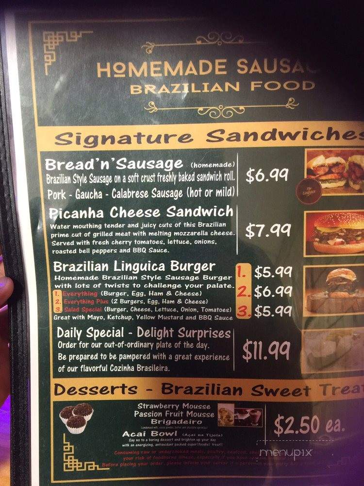 Homemade Sausage - Hyannis, MA menu_pic