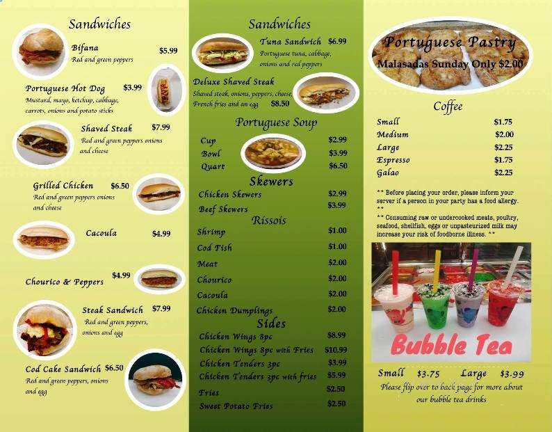 Kitchen Bifana - Swansea, MA menu_pic