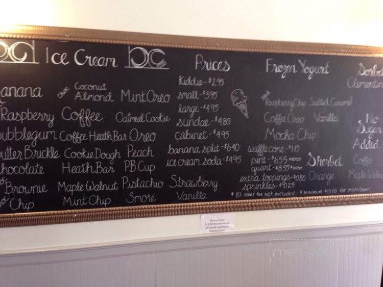 Clementine's Homemade Ice Cream - East Greenwich, RI menu_pic