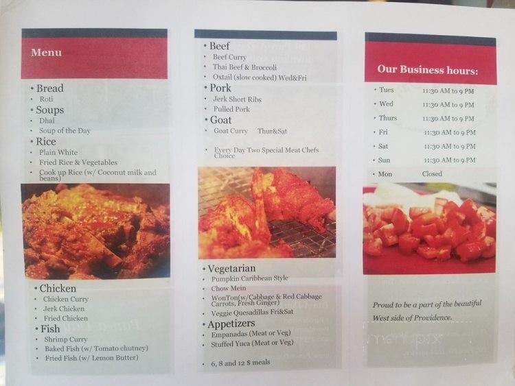 Pan A Day Take Away - Providence, RI menu_pic