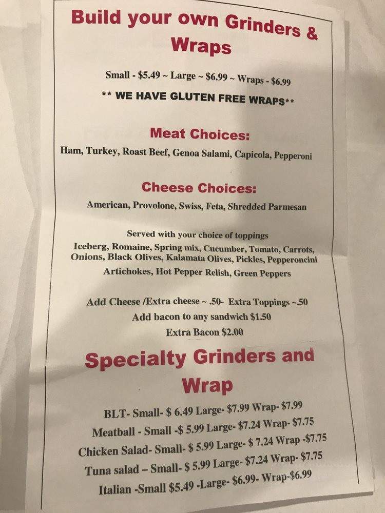 Bree's Deli - Smithfield, RI menu_pic