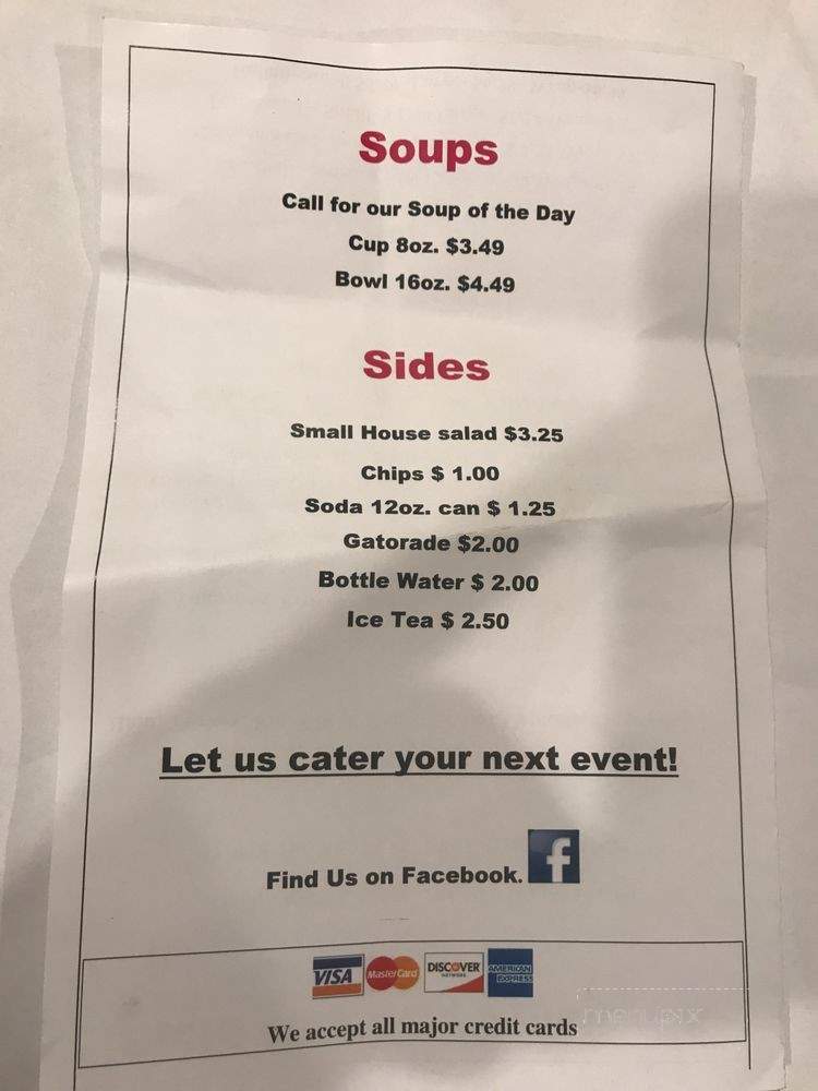 Bree's Deli - Smithfield, RI menu_pic