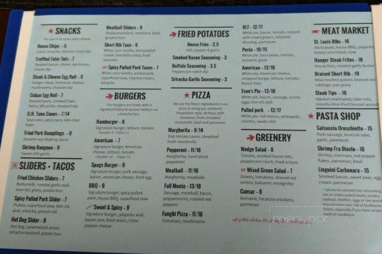 Gale Motor Pit Stop - Litchfield, NH menu_pic