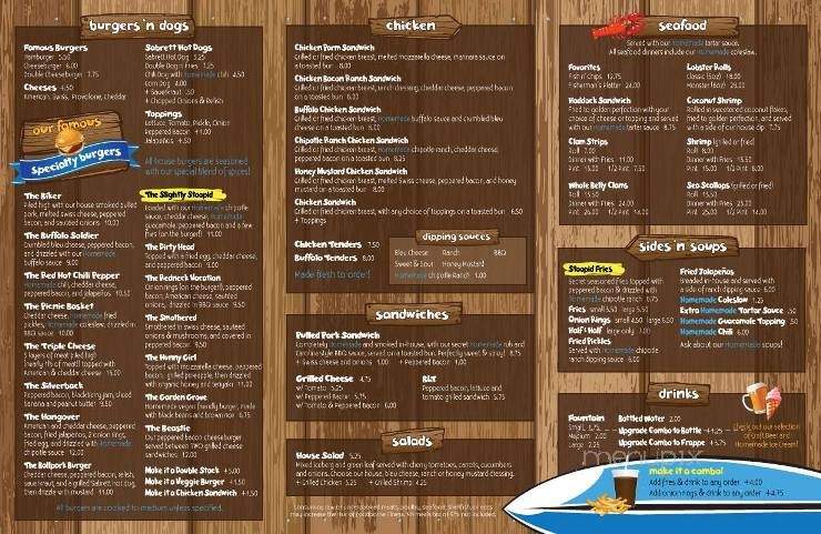 Surfside Burger Bar - Weirs Beach, NH menu_pic