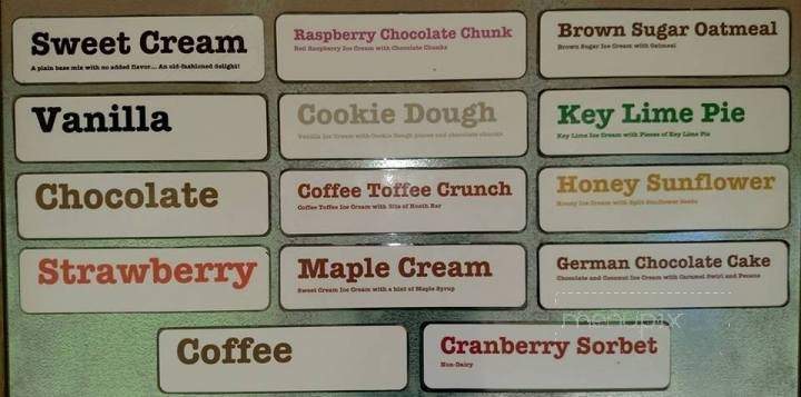 Ilsley's Ice Cream - Weare, NH menu_pic