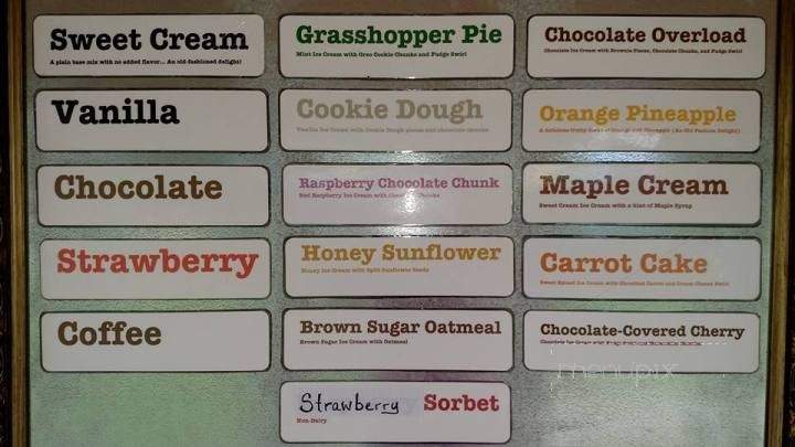 Ilsley's Ice Cream - Weare, NH menu_pic