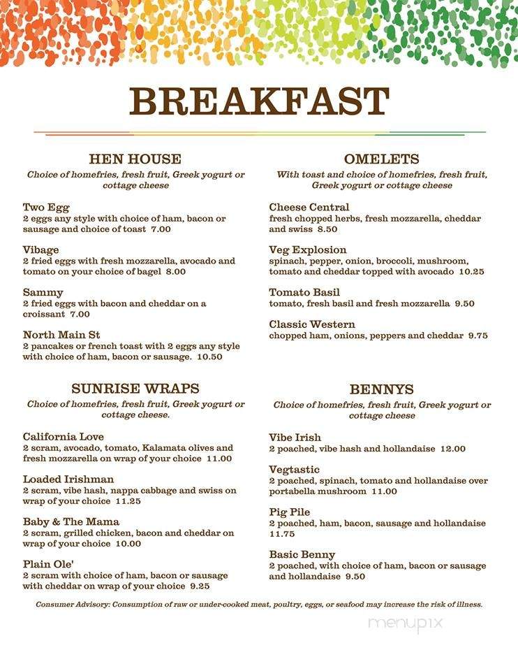 Fresh Vibes Cafe - Rochester, NH menu_pic