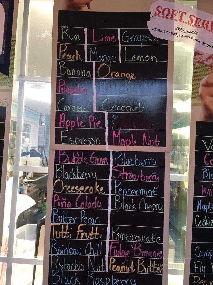 Long Lake Creamery - Harrison, ME menu_pic