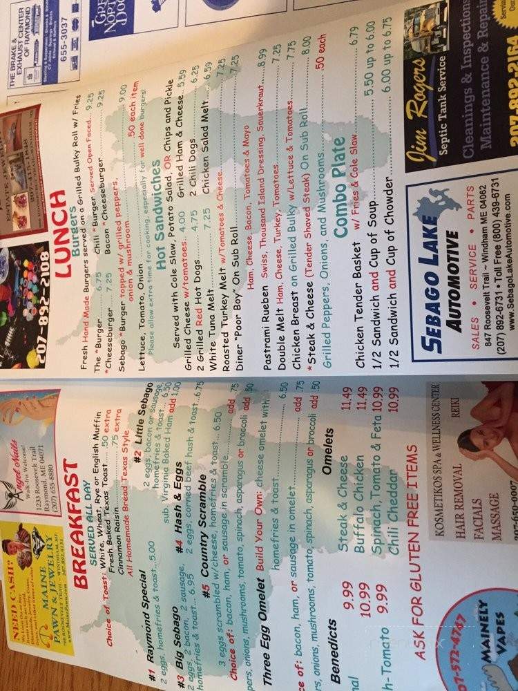 Danielles Sebago Diner - Windham, ME menu_pic