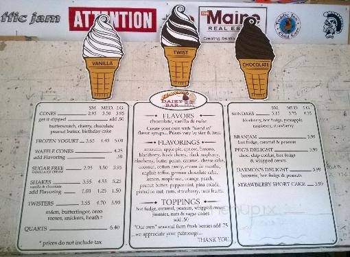 Harmon's Dairy Bar - Scarborough, ME menu_pic