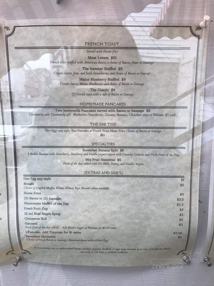Waves - Boothbay Harbor, ME menu_pic