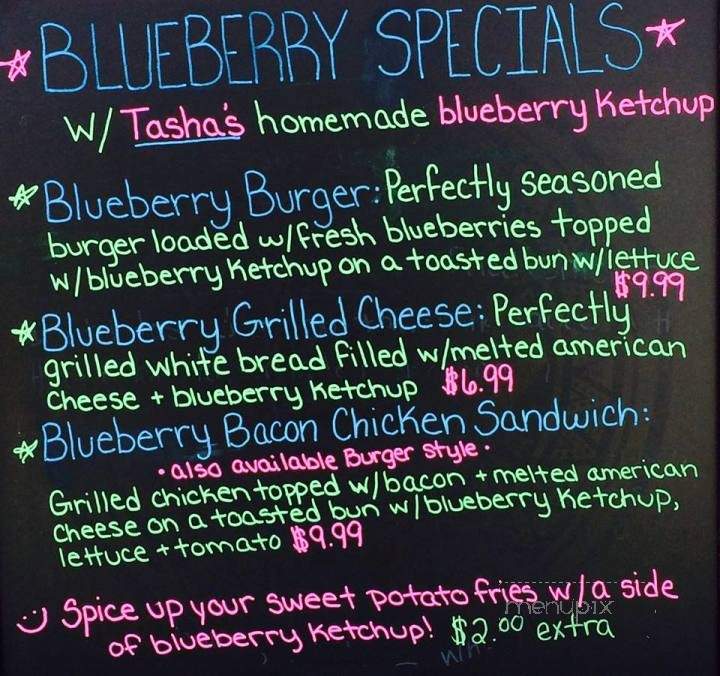 Tasha's - Sedgwick, ME menu_pic
