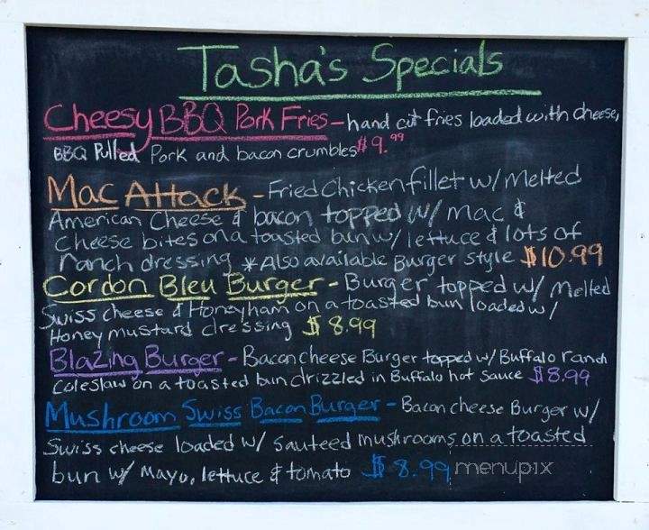 Tasha's - Sedgwick, ME menu_pic
