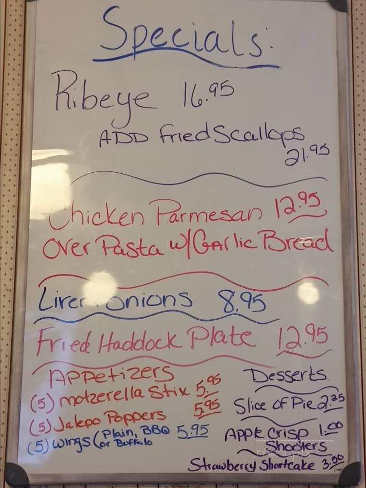 Dixie's II - Chelsea, VT menu_pic