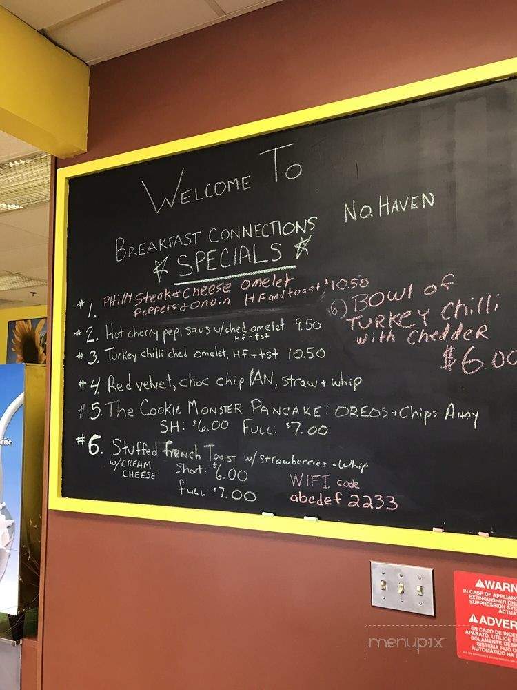 Breakfast Connections - North Haven, CT menu_pic