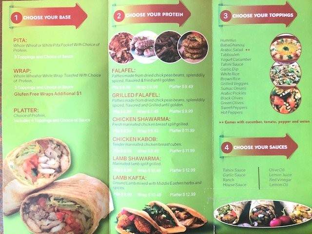 Sono Falafel - Norwalk, CT menu_pic