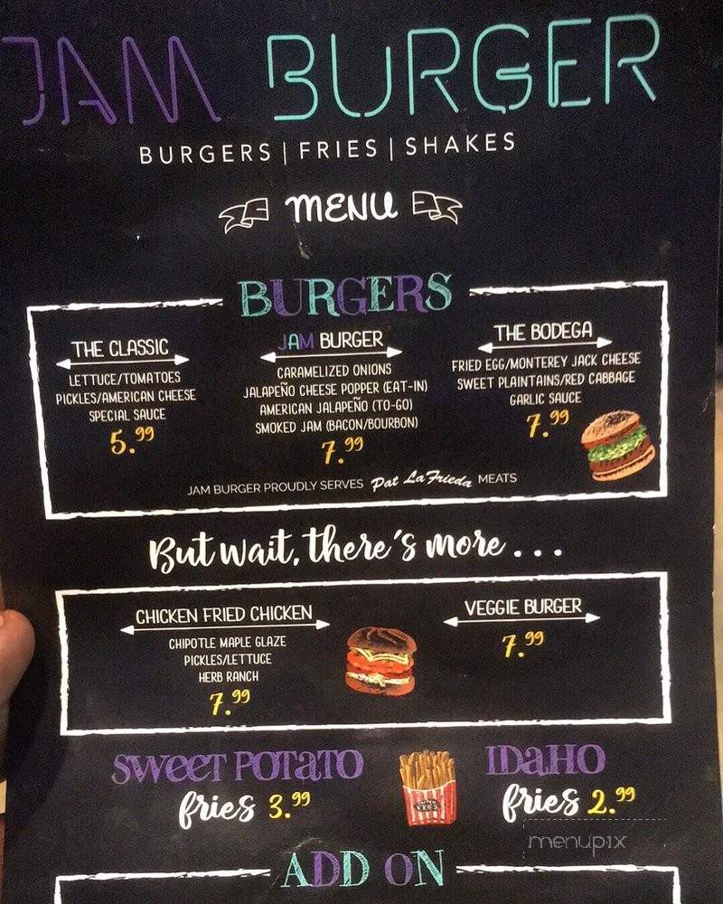 Jam Burger - Garfield, NJ menu_pic