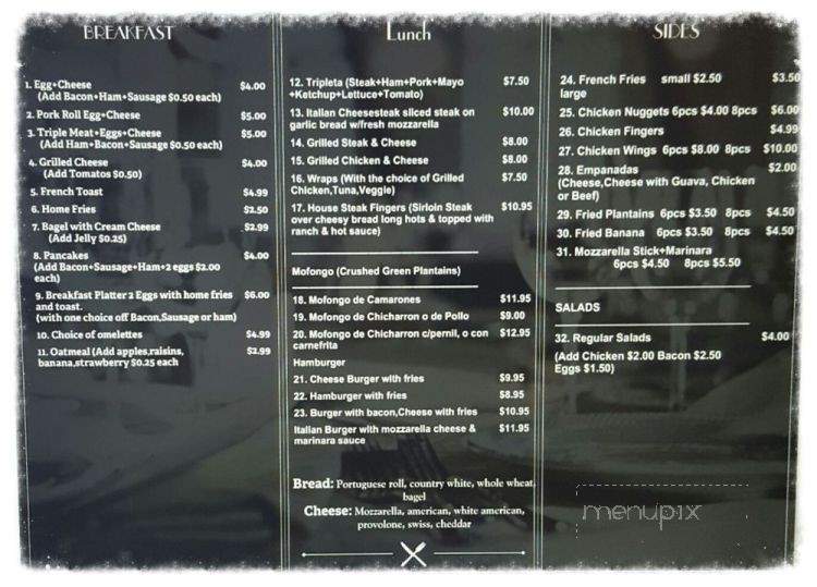 Jennifer's Cafe - Kearny, NJ menu_pic
