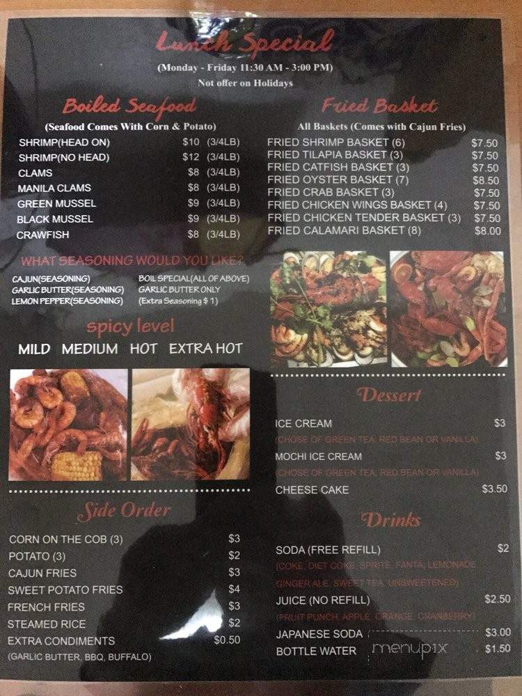 The Boil Crab - Plainfield, NJ menu_pic