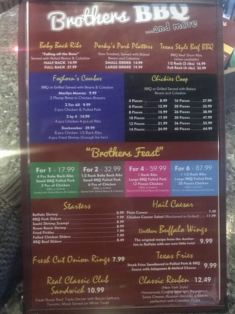 Brothers BBQ - East Rutherford, NJ menu_pic