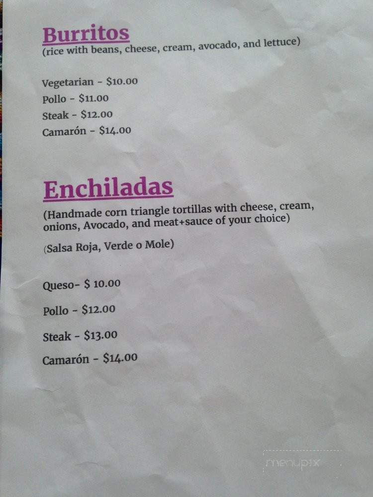 Soona' Mexican Cuisine - Guttenberg, NJ menu_pic