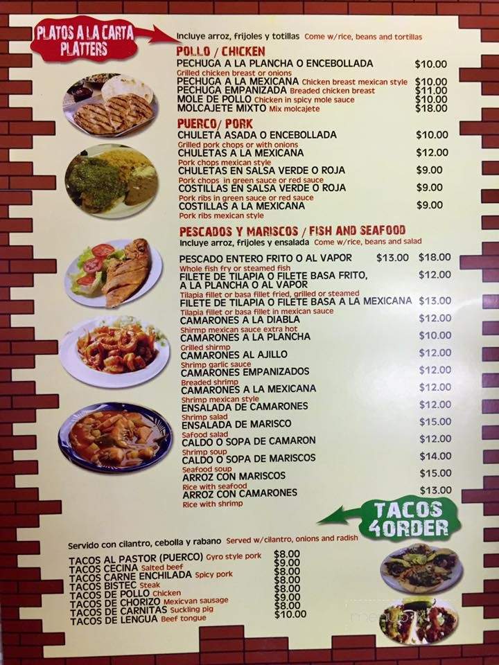 Mi Ranchito Restaurant - Newark, NJ menu_pic