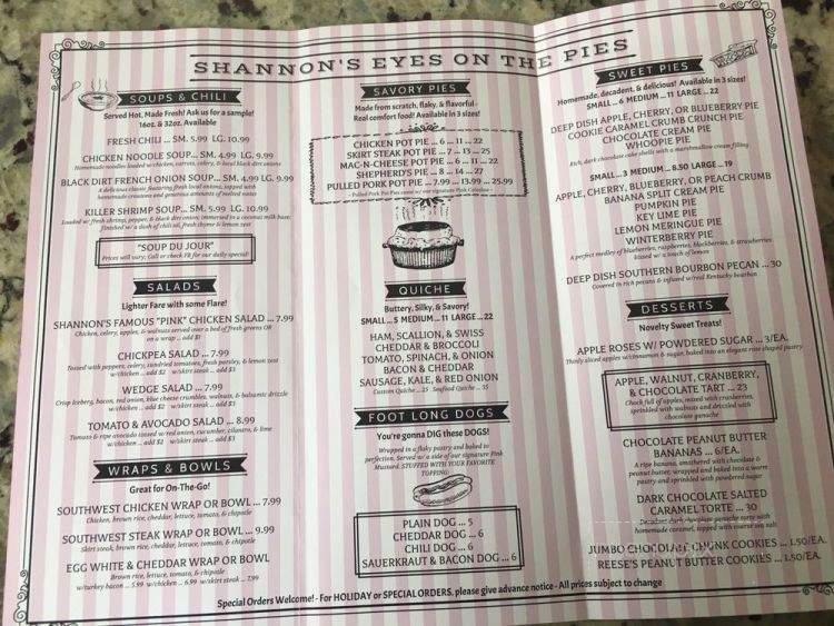 Shannon's Eyes on the Pies - West Milford, NJ menu_pic