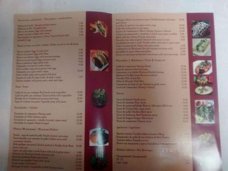 Carlos's Mexican Food - Little Falls, NJ menu_pic
