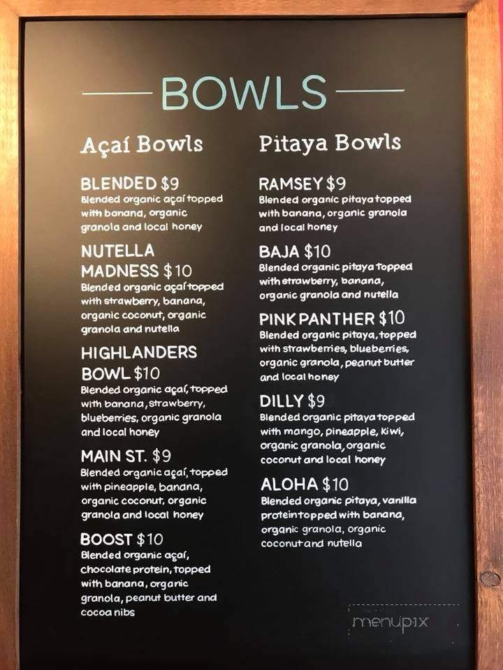 Blended Bowls - Ramsey, NJ menu_pic