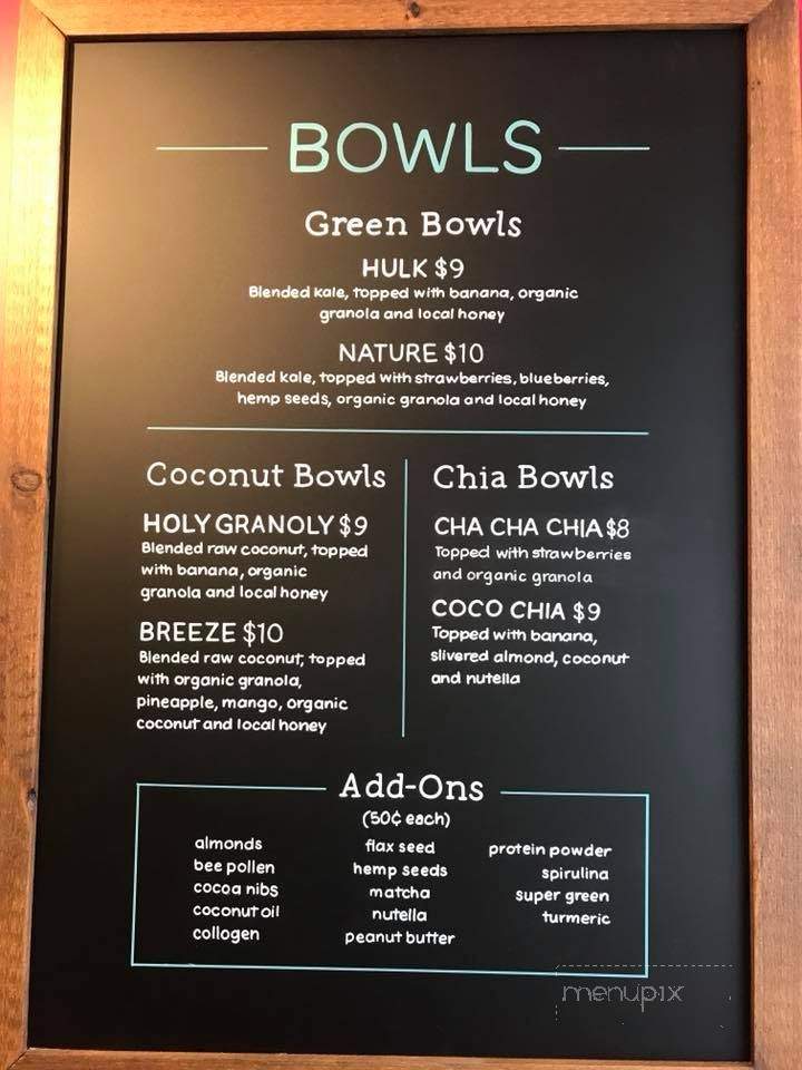 Blended Bowls - Ramsey, NJ menu_pic