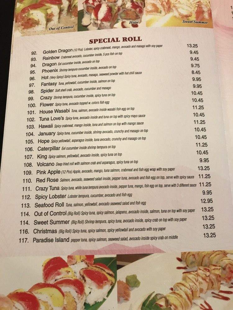 Sushi Ya 2 - Vernon Township, NJ menu_pic
