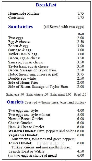 PJ's Cafe - Paterson, NJ menu_pic