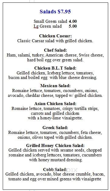 PJ's Cafe - Paterson, NJ menu_pic