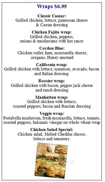 PJ's Cafe - Paterson, NJ menu_pic