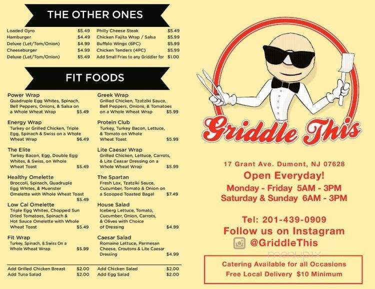 Griddle This - Dumont, NJ menu_pic