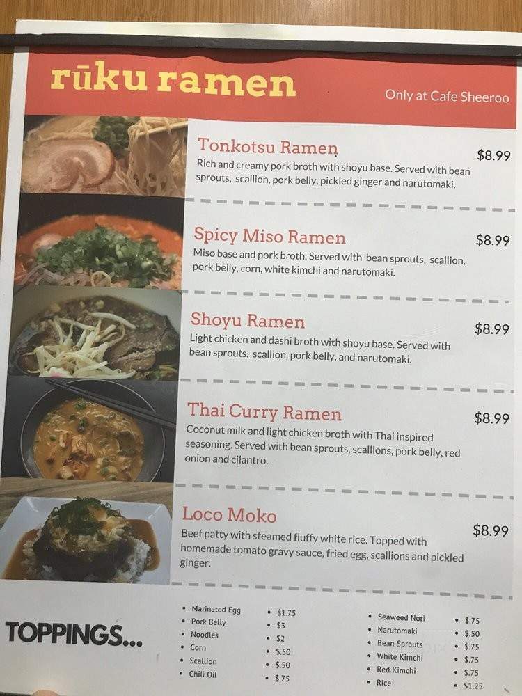 Ruku ramen - Palisades Park, NJ menu_pic