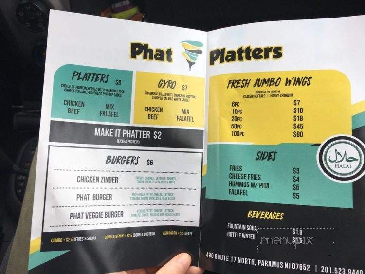 Phat Platters - Paramus, NJ menu_pic